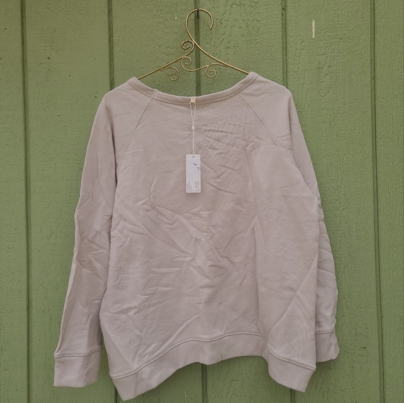 Spell Sample Sloppy Joe New w/ tag Sweater Blue Swallow Inn S Designs cream OOAK - Picture 3 of 10